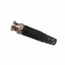 BNC-P - разъем для коаксиального кабеля, зажим центральной жилы - винтом, кожух - капрон.