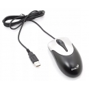 Genius NetScroll 100 V2 Black-Silver, Мышь  оптическая, 1000 dpi, 3 кнопки, USB