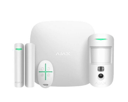 Ajax StarterKit Cam Комплект беспроводной сигнализации Белый