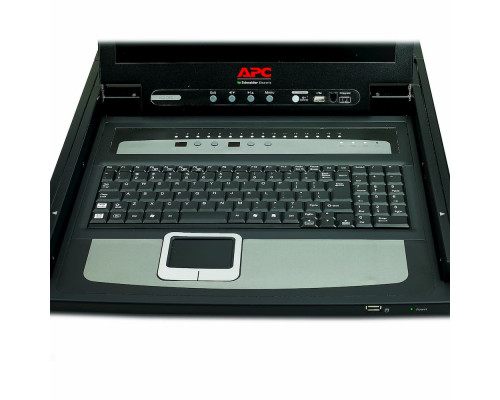 APC AP5816 Стоечная ЖК-консоль 17 дюймов со встроенным 16-портовым аналоговым KVM-коммутатором
