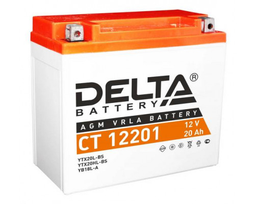 Delta CT 12201 Стартерный аккумулятор 20 А/ч