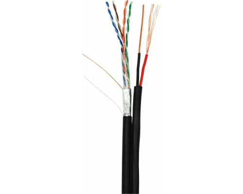 NETLAN  EC-UF004-5E-PC075-PE-BK кабель для внешней прокладки 305 метров