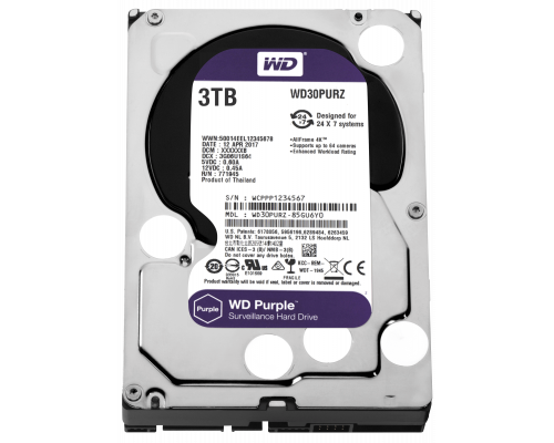 WD SATA3 3Tb Purple WD30PURZ жесткий диск