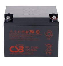 CSB GPL12260 Аккумулятор 12В 26Ач