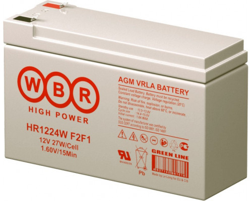 WBR HR 1224W F2F1 Аккумулятор 12В 5,5Ач