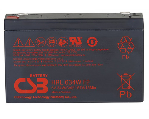 CSB HRL 634 Аккумулятор 6В 9Ач