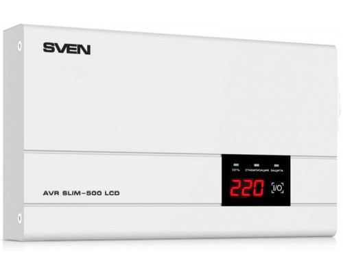 SVEN AVR SLIM-500 LCD Стабилизатор